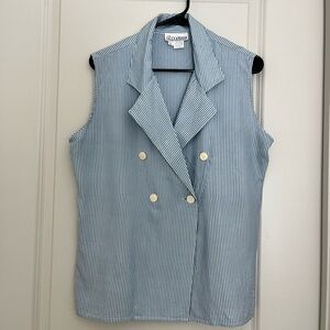 Alexandria Light Blue Striped Blazer